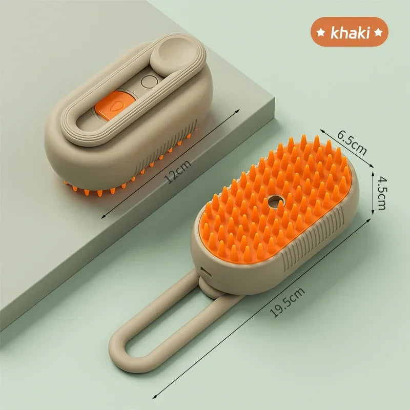 Pet comb with spray