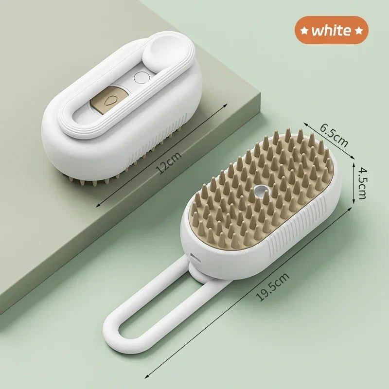 Pet comb with spray