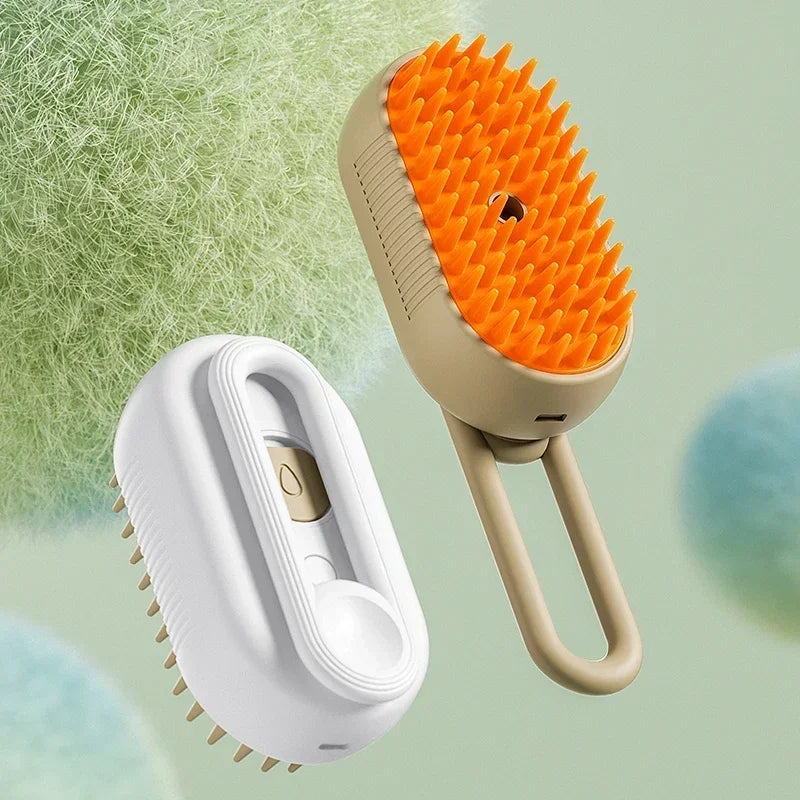 Pet comb with spray